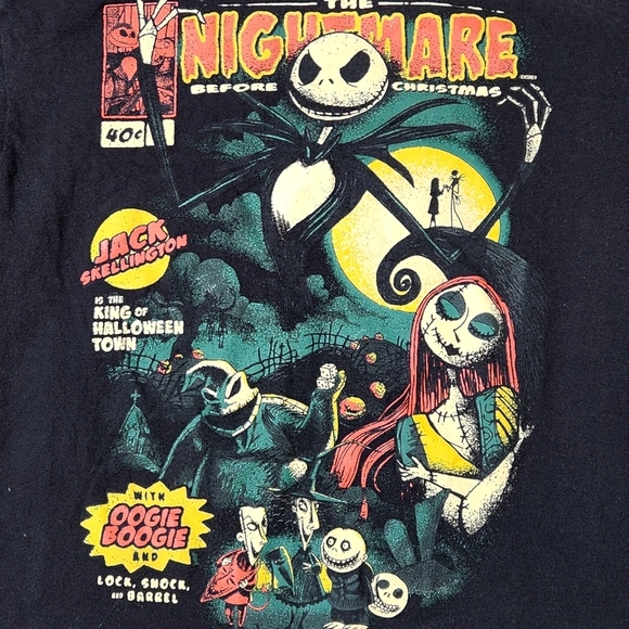 VINTAGE NIGHTMARE BEFORE CHRISTMAS T-SHIRT SIZE MEDIUM UNISEX - Picture 2 of 7